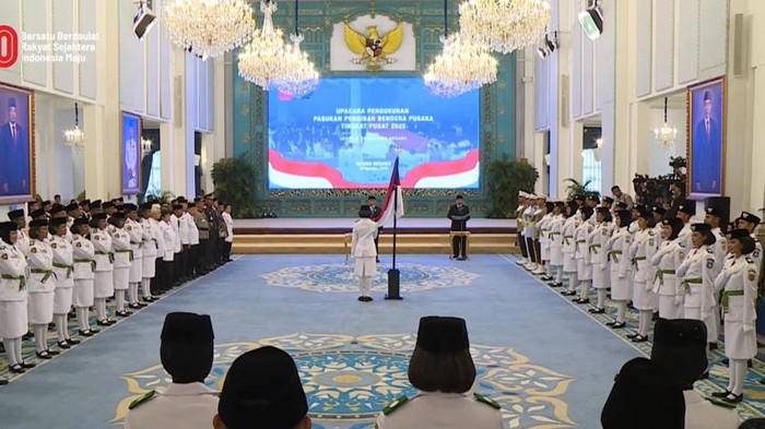 Pengukuhan Paskibraka 2025.