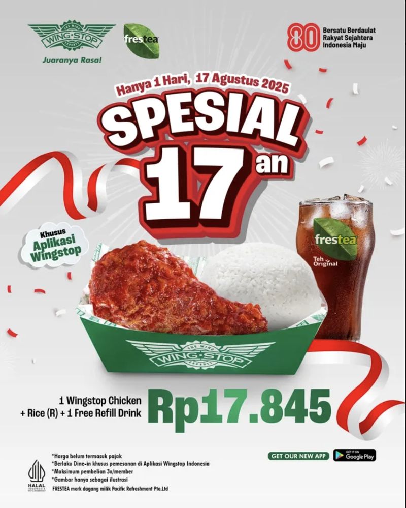 Promo makanan 17 agustus