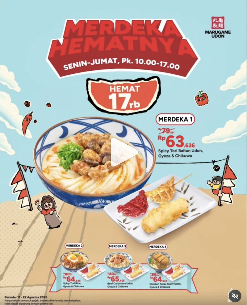 Promo makanan 17 agustus