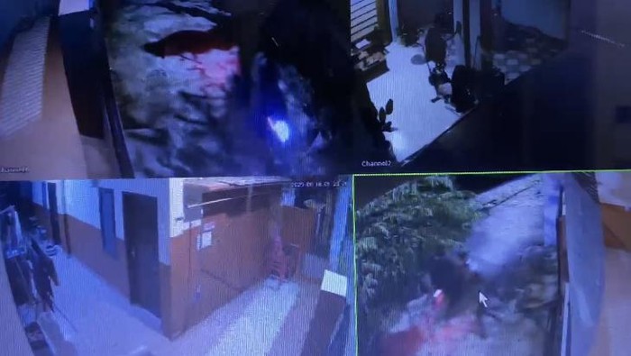 Rekaman CCTV pelaku yang mencuri di kamar kos wanita di Palopo.