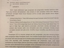 Surat Pemkot Surabaya Minta Resto-Swalayan Pasang CCTV Viral di Medsos