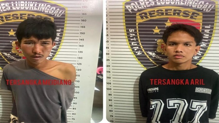 Tampang kedua pencuri HP di Lubuklinggau yang dimassa warga