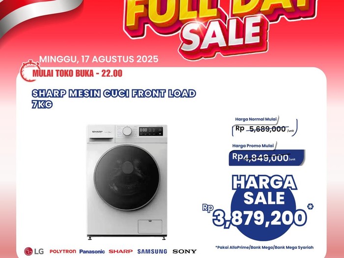 Transmart Full Day Sale mesin cuci