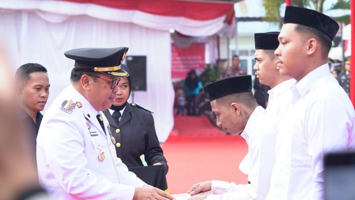 320 Warga Binaan Lapas Takalar mendapatkan remisi HUT ke-80 RI. Dokumen Istimewa