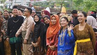 Upacara berlangsung khidmat dengan kehadiran sekitar 3.000 undangan dari berbagai kalangan. ANTARA FOTO/Aditya Nugroho