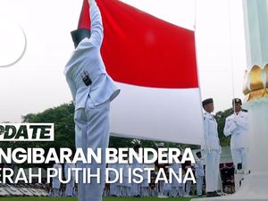 Video Pengibaran Bendera Merah Putih Saat HUT ke-80 RI di Istana Merdeka