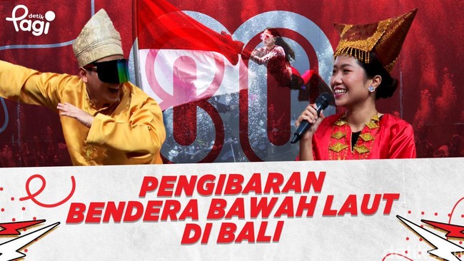 Video Pengibaran Bendera Bawah Laut di Bali