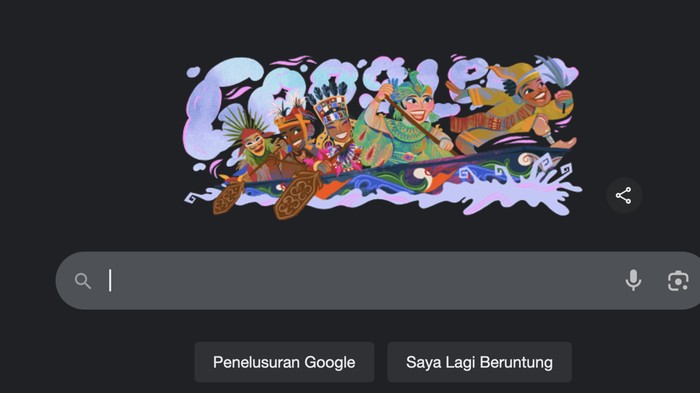 Google Doodle Aura Farmin saat HUT RI ke-80