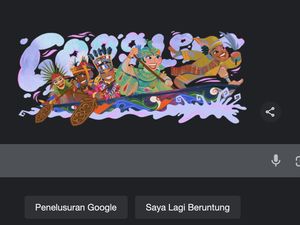 Google Doodle Pas HUT RI ke-80:  Bocah Aura Farming Pacu Jalur