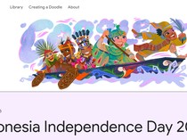 HUT Ke-80 RI, Google Doodle Tampilkan Aksi Aura Farming Pacu Jalur