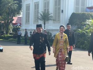 Gaya Pramono Anung Pakai Baju Adat Betawi Hadiri Upacara HUT RI di Istana