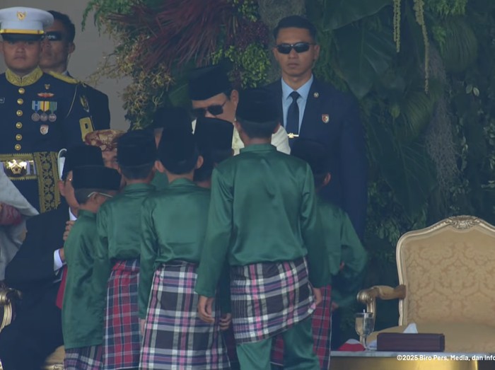 Hut ke-80 RI Kemeriahan HUT ke-80 RI di Istana Merdeka, Minggu (17/8/2025).