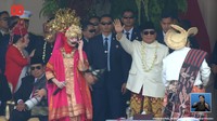 Silet Open Up juga menghampiri Presiden Prabowo. Dua putaran Tabelo Bale membuat suasana makin meriah. Foto: Channel YouTube Sekretariat Presiden