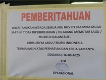 Viral PO Bus Larang Kru Putar Lagu Imbas Royalti, Perjalanan Jadi Hening