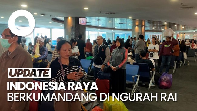 Video: Ketika Indonesia Raya Berkumandang di Bandara Ngurah Rai