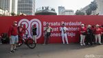 Instalasi HUT ke-80 RI Hiasi Bundaran HI