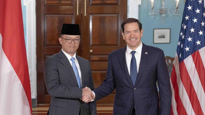 Menteri Luar Negeri AS, Marco Rubio bersama dengan Menlu RI Sugiono (Dok Kedubes AS)
