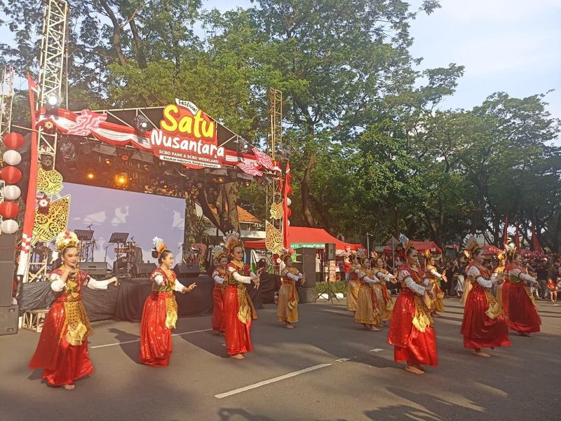 Kemeriahan Festival Satu Nusantara.