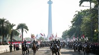 Kegiatan ini mengusung tema Bersatu Berdaulat, Rakyat Sejahtera, Indonesia Maju sebagai wujud semangat kemerdekaan. (ANTARA FOTO/Fauzan)