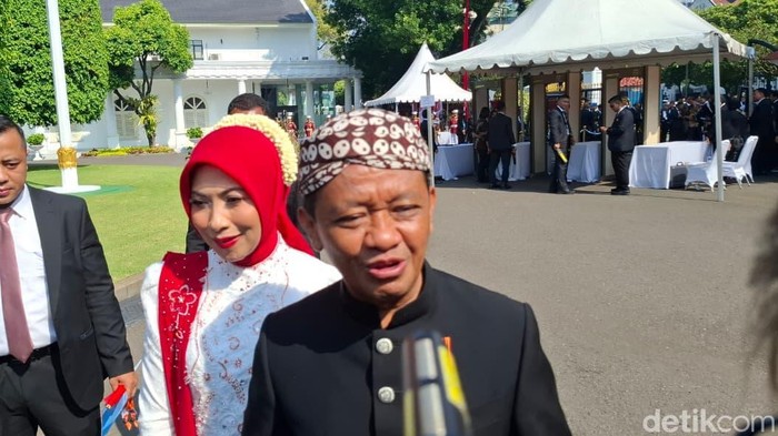 Menteri ESDM Bahlil Lahadalia di HUT RI ke-80 (Rolando/detikcom)
