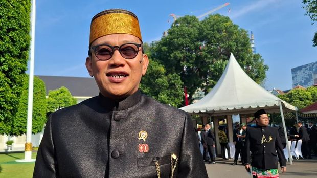 Menteri-menteri hadiri upacara HUT RI (Rolando/detikcom)
