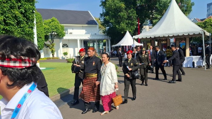Menteri-menteri hadiri upacara HUT RI (Rolando/detikcom)