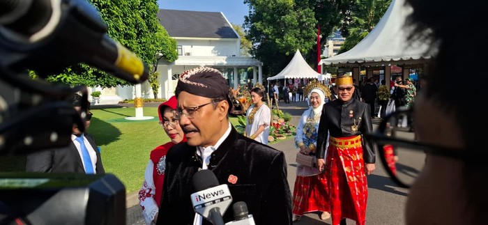 Menteri-menteri hadiri upacara HUT RI (Rolando/detikcom)