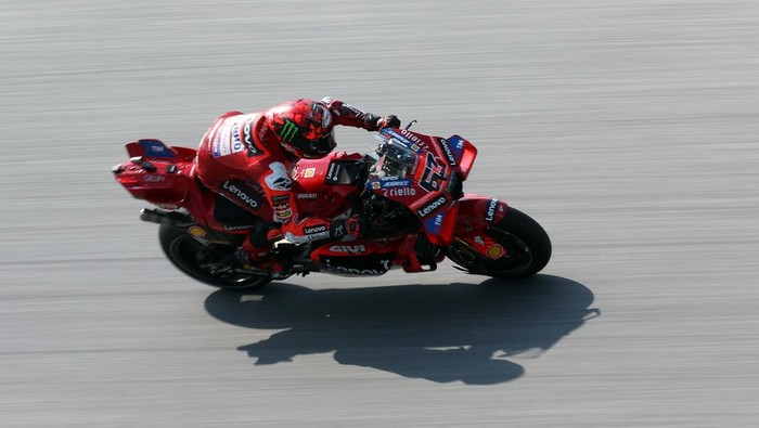 MotoGP - Austrian Grand Prix - Red Bull Ring, Spielberg, Austria - August 16, 2025 Ducati Lenovo Teams Francesco Bagnaia during practice REUTERS/Gintare Karpaviciute