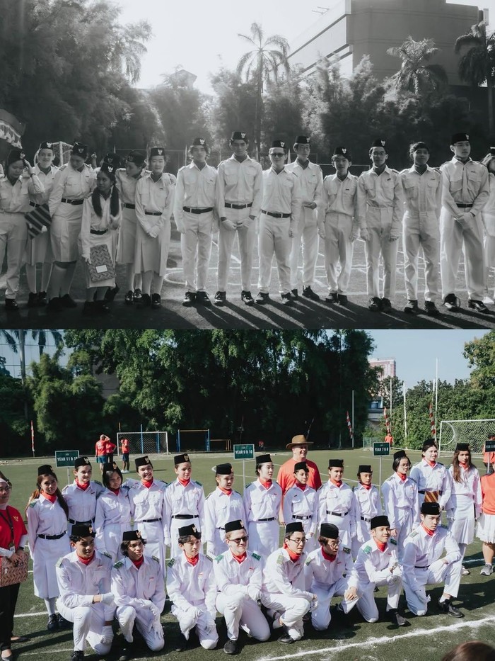 Noah anak BCL jadi pemimpin upacara Noah anak BCL jadi pemimpin upacara