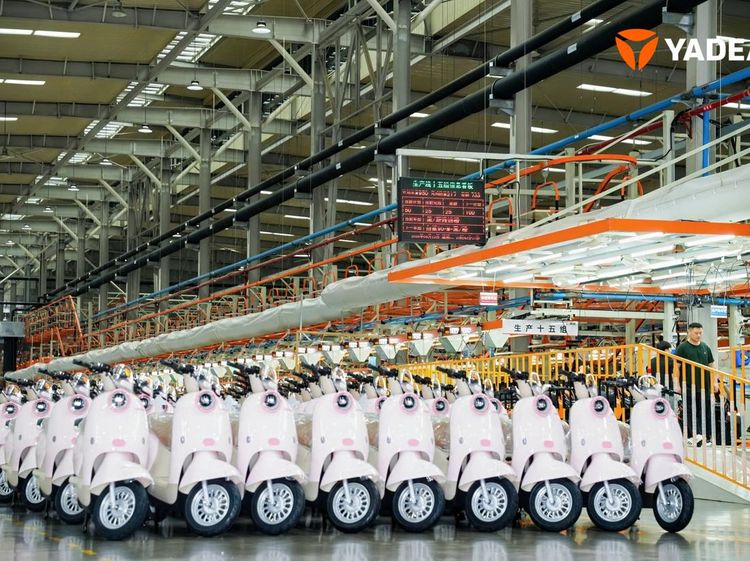Potret Dapur Produksi Yadea, Motor Listrik Terlaris di Dunia