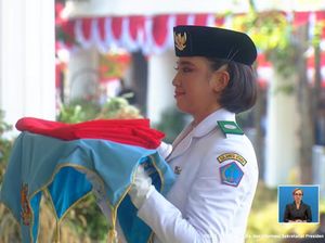 Ini Bianca Alessia, Pembawa Baki di Upacara HUT ke-80 RI di Istana Merdeka