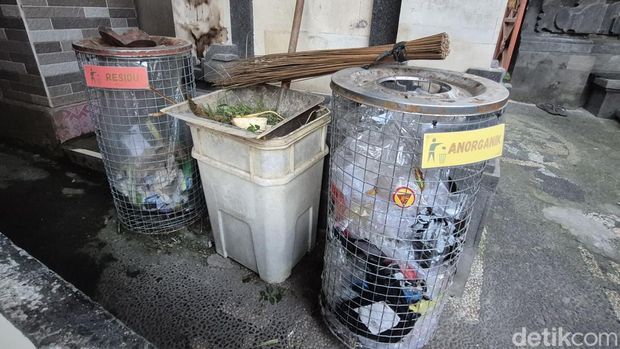 Pemilahan sampah organik, anorganik, dan residu. (Foto: Ni Komang Ayu Leona Wirawan/detikBali)