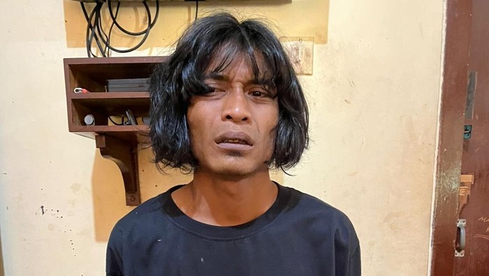 Penampakan 1 dari 2 pelaku pencurian motor di Bantul saat ditangkap pada Sabtu (16/8/2025).