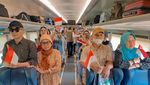 Momen Peringatan HUT ke-80 RI di Kereta Api