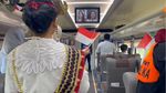 Momen Peringatan HUT ke-80 RI di Kereta Api