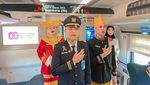 Momen Peringatan HUT ke-80 RI di Kereta Api