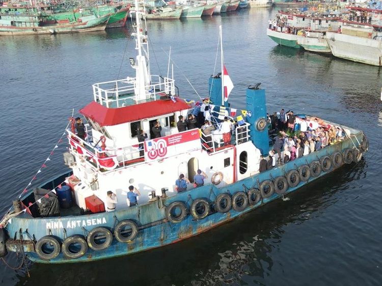 Peringatan HUT ke-80 RI di Pelabuhan Perikanan Muara Baru
