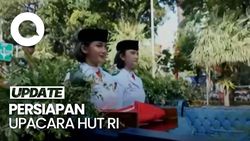 Video Persiapan Upacara HUT ke-80 RI di Istana