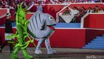 Prabowo Saksikan Karnaval HUT ke-80 RI di Monas