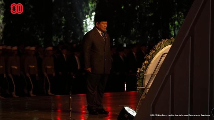 Prabowo Subianto di TMP Kalibata