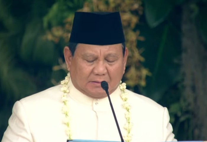 Presiden Prabowo Subianto (dok. YouTube Setpres)