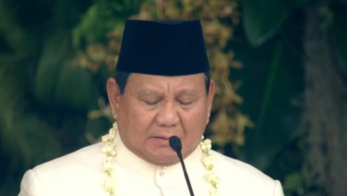 Presiden Prabowo Subianto (dok. YouTube Setpres)