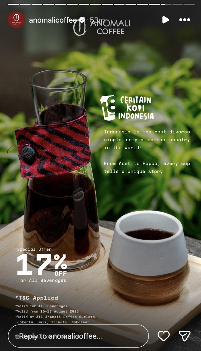 Promo 17 Agustus Spesial HUT RI, Ngopi di 10 Tempat Ini Hemat Banget! Promo 17 Agustus Spesial HUT RI, Ngopi di 10 Tempat Ini Hemat Banget!
