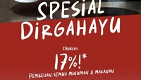 Mau ngopi di kafe yang nyaman? Kopi Kalyan bisa jadi pilihan, apalagi ada diskon spesial hanya 17 Agustus sebanyak 17% untuk pembelian semua minuman dan makanan. Foto: Instagram kopikalyan