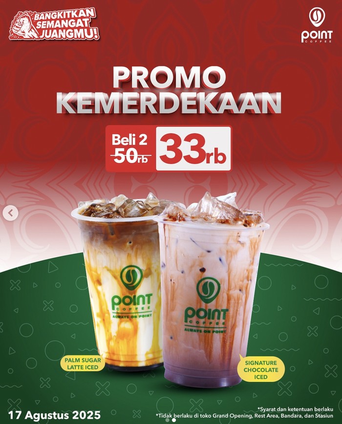 Promo 17 Agustus Spesial HUT RI, Ngopi di 10 Tempat Ini Hemat Banget! Promo 17 Agustus Spesial HUT RI, Ngopi di 10 Tempat Ini Hemat Banget!