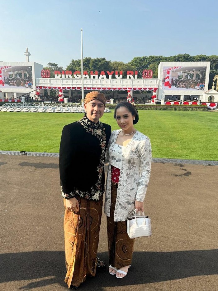 Raffi Ahmad dan Nagita Slavina Raffi Ahmad dan Nagita Slavina menghadiri acara Upacara HUT ke-80 RI di Istana Merdeka, Minggu (17/8/2025).