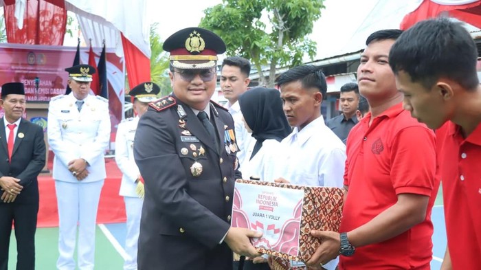 Ratusan narapidana Lapas Selatpanjang Kepulauan Meranti mendapatkan remisi HUT ke-80 RI, Minggu (17/8/2025).