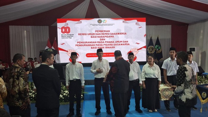 Sebanyak 1.519 warga binaan atau narapidana (napi) di Lapas Salemba Jakarta mendapat remisi umum HUT ke-80 RI. (dok. Lapas Salemba)