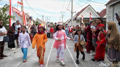 Semarak Karnaval Anak di Babelan Bekasi Rayakan HUT ke-80 RI