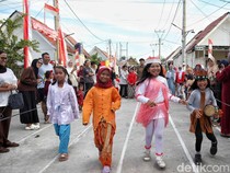 Semarak Karnaval Anak di Babelan Bekasi Rayakan HUT ke-80 RI